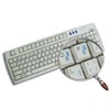 Korean Keyboard Labels Layout ON Transparent (Clear) Background with Black,