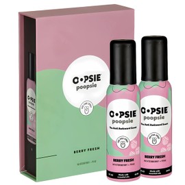 Pre GO toilet spray, discreet & portable original Pre-poo spray to use on the go. Assorted scents Odor Eliminator 2oz bottle Gift Set 2 Pack Berry Fresh
