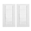 Asixxsix 9 X 5inch Rectangular Louvered Air Vent, Stainless Steel
