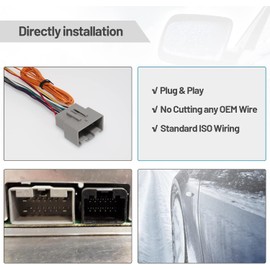 RED WOLF ISO Car Radio Wiring Harness for Landrover Discovery Defender 2009-2014, Volvo C30 XC90 2002-2004, Ford Fiesta 2009-2013 Install Aftermarket Stereo 16 Pin Wire Standard Cable Plug Adapter