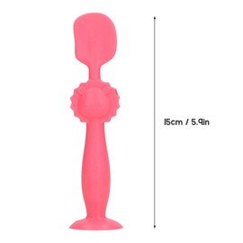 Espátula para Crema de Pañales para bebé, 5,9 Pulgadas de Altura, Cepillo de Silicona Seguro para Crema para Pañales, Espátula para Crema para Glúteos de bebé con Base de Succión