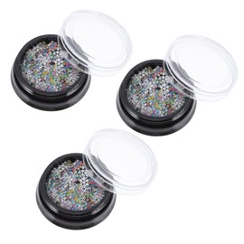 WOONEKY Colorful Snowflake Nail Sequins of Glitter Confetti for Manicure Art for Parties Weddings Christmas Holidays Unique Nail Decoration Flakes