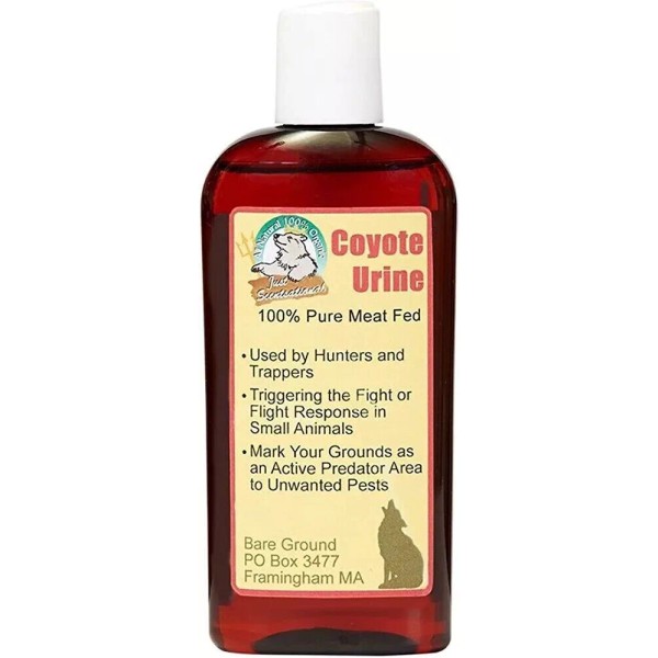 Bare Ground Coyote Urine 4oz Bottle NEW SEALED 100% Meat