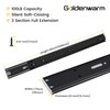 goldenwarm 10 Pair 20 Inch Black Soft Close Drawer Slides,