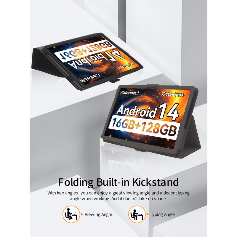 for UGRIHACH A7 Tablet Android 11 inch Tablet Case,Folding Stand