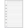 Classic Size Note Paper Planner Insert with Subject Line, Sized