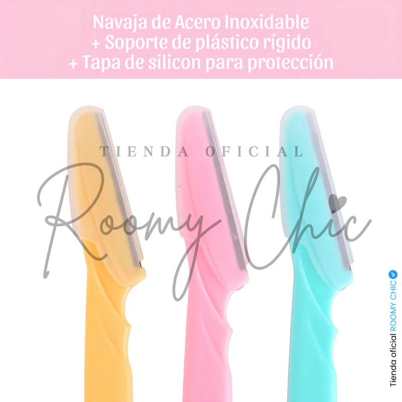 Perfiladores de Cejas Roomy Chic Pack 60 Facial Elimina Vello