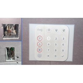 Wall/Electrical Box Mount for Ring Alarm Keypad (Gen 2) - 3D Printed (Ring Keypad Not Included) (Large)