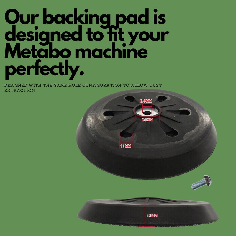 6" 150mm Backing pad for Metabo SXE 450 631158000 -