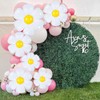 Lumjoy 12 Pcs White Daisy Foil Balloons for Girls Daisy