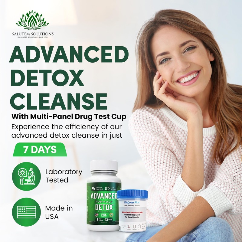 Salutem Vita Advanced Detox Cleanse, Detox Kit with 2 Test