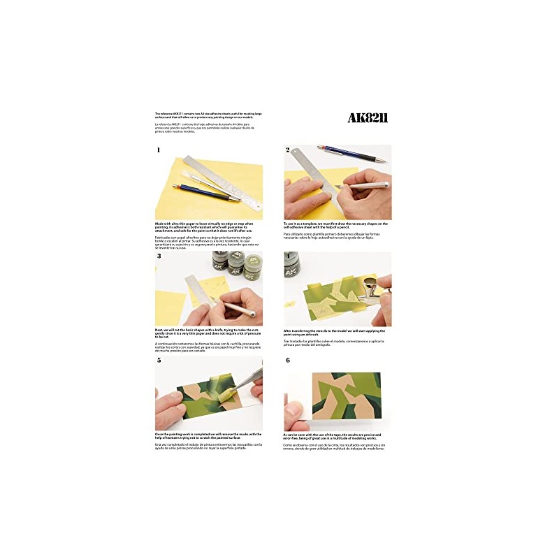 AK Interactive Masking Sheet A4 x2 Units