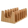 MobileVision Bamboo Versatile 6 Dividers/Sections Orgainzer for Book Rack, Video,
