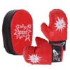 Children Boxing Pads Gloves Set Shock Absorbing PU Leather EVA