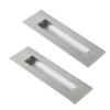 HOMOTEK 2 Pack 150mm Flush Sliding Closet Door Pulls, Recessed