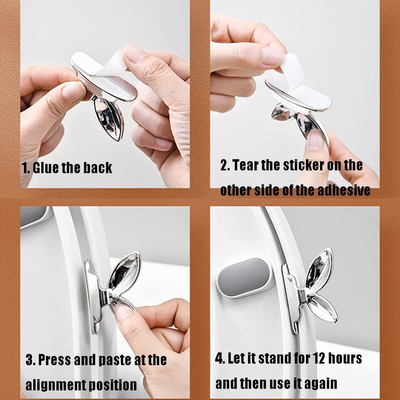 2Pcs Toilet Seat Handle - Avoid Touching Lid, Fashionable Bathroom