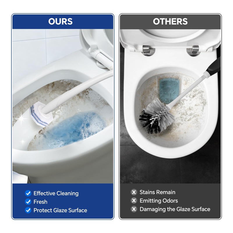 30 Toilet Bowl Refills Fits for Clorox Toilet Brush, Upgrade