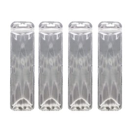 Felimoa Transparent Zipper Bags with Zipper, Packing Bags for Storage, Resealing, Set of 200