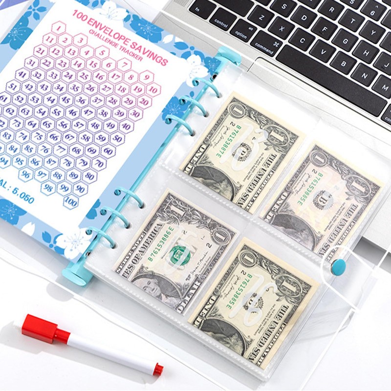 100 Envelope Saving Challenge, A5 Budget Planner, Ring Binder A5