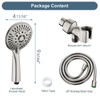 BRIGHT SHOWERS 9 Spray Settings Shower Head with Handheld High