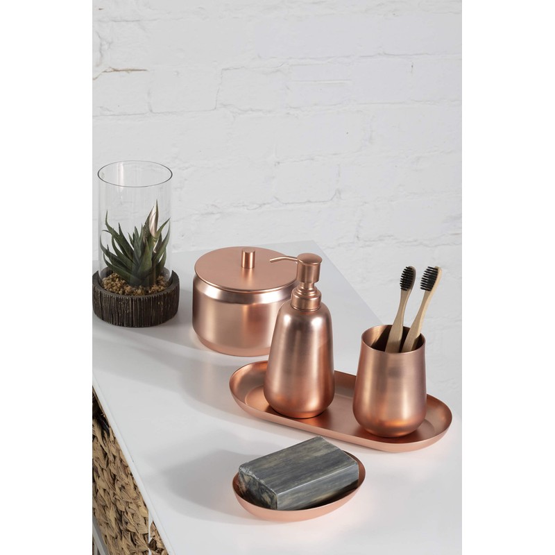 Premier Housewares Soap Dish, Copper, Stainless Steel, 10x14x3