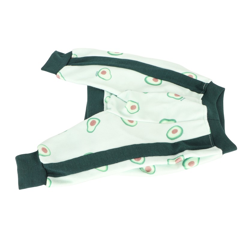 Pet Long Sleeve Pajamas Breathable Soft Elastic Cute Avocado Print