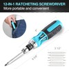 DURATECH Ratcheting Screwdriver, 12-in-1 Multi-bit Screw Drivers, Premium S2 Steel,