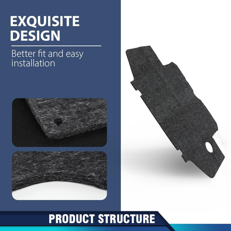 PIT66 Hood Insulation Pad Compatible with Toyota Tacoma 1995-2000