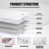 Chejiaye 22pcs Marble Peel and Stick Backsplash Waterproof Washroom Wall