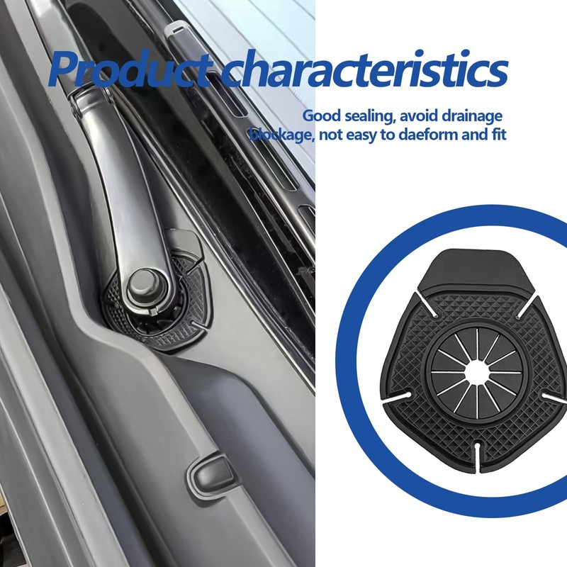 2PCS Car Wiper Hole Protective Cover, Silicone Wiper Arm Bottom