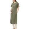 ANGELIEBE Maternity Pajamas, Nursing Clothes, Open Front, Waffle x Sheet,