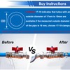smseace 36Pcs 17-47mm T-bolt Hose Clamps 304 Stainless Steel 9-sizes
