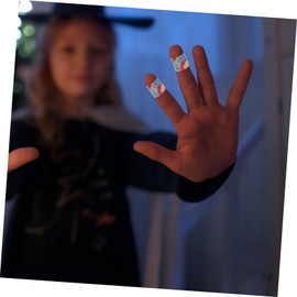 FOMIYES 10 Sheets Colored Finger Wounds Patches Band Kid Patches Dressing Tape Patch Adorable Hemostatic Patches Pe Waterproof and Breathable