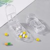 transparent pill cutting crop pill cutter case container 8ea