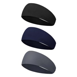 Hair Bands, 3-Piece Set, Men's Hair Band, Sports, Headband, Sweatproof, Hair Clip, Face Washing, Sweat Absorbent, Quick Drying, Overwhelmingly Breathable, Wide, Thin, Zero Bondage, Soft, Stylish,
