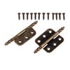 Dophee 2Pcs 35x70mm Antique Bronze Iron Crown Head 6 Holes