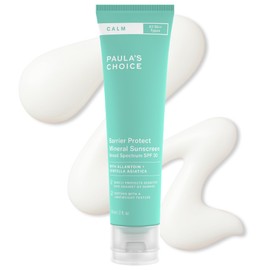 Paula's Choice CALM Barrier Protect Mineral Sunscreen for Face, SPF 30, Face Sunscreen for Sensitive Skin, Rosacea-Prone, Eczema- Prone Skin, UVA/UVB Protection, Fragrance Free, 2oz