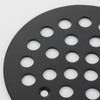 xumy Shower Drain Cover Round Matte Black Drain Strainer Screw