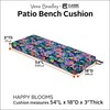 Vera Bradley by Classic Accessories Water-Resistant Patio Bench Cushion, 54