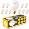 GoodBulb 25-Watt Frosted G25 Light Bulbs Incandescent Restaurant Bulb E26