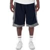 Pro Club Men's Heavyweight Mesh Basketball Shorts, Navy/Gray, 3X-Large