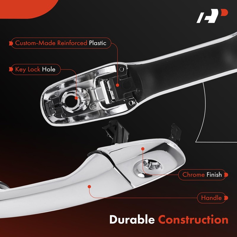 A-Premium Front Left Driver Side Exterior Door Handle with Keyhole