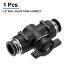 sourcing map 1/2" OD Ball Valve Push Quick Connect Pneumatic