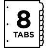 Avery Big Tab Printable White Label Dividers with Easy Peel,