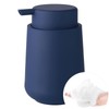 YAUKPH Matte Navy Blue Foaming Hand Soap Dispenser Plastic 11