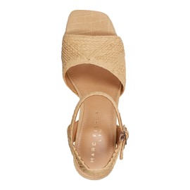 Marc Fisher LTD Women's CALYN Heeled Sandal, Light Natural 111, 9