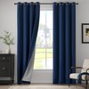 Navy Blue Soundproof Blackout Curtains, 50" x 96", 1 Panel