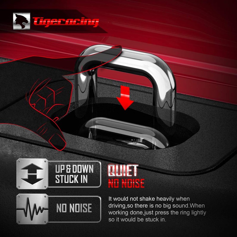 Tigeracing Tie Down Anchors Retractable Truck Bed Top Side D
