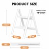 SOLADDER Step Stool, 2 Step Ladder with Anti-Slip and Wide