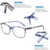Henotin 4 Pack Ladies Reading Glasses Blue Light Blocking Spring